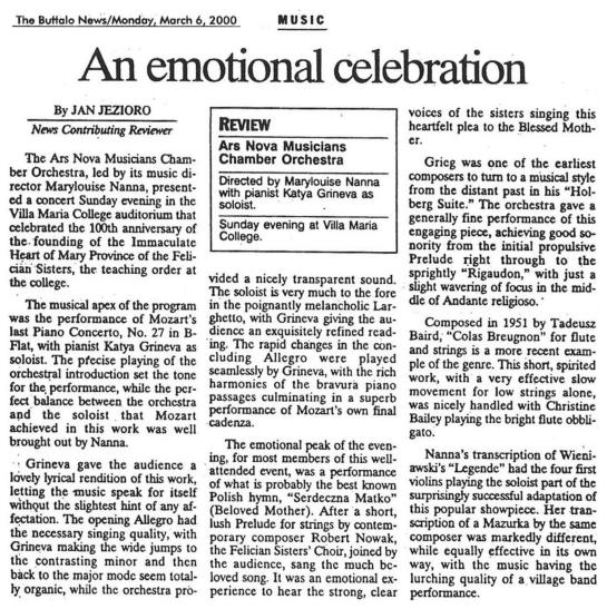 Scanned page from The Buffalo News