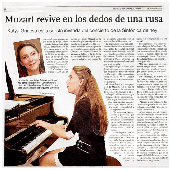 Scanned page from Expreso de Guayaquil
