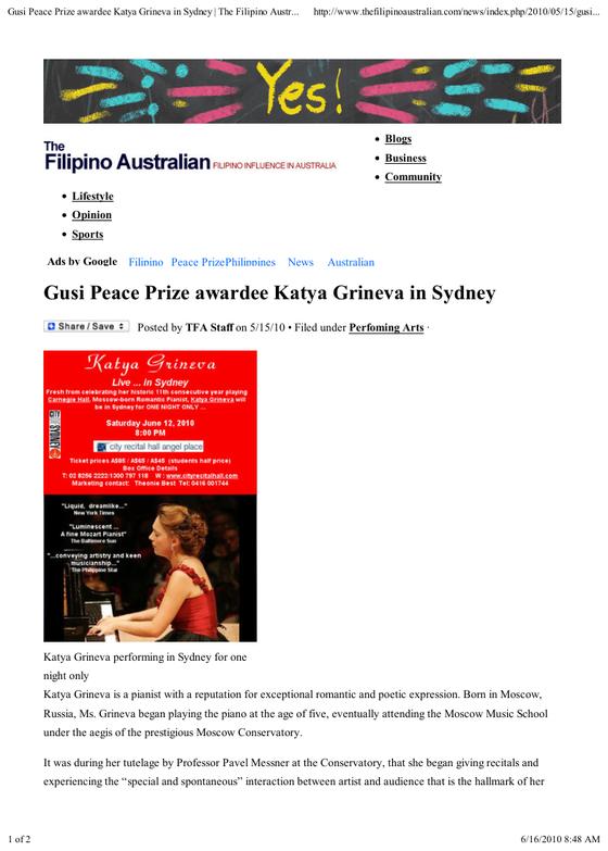 Scanned page from The Filipino Australian