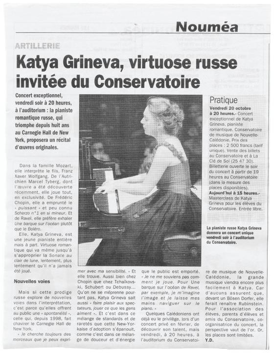 Scanned page from Nouméa